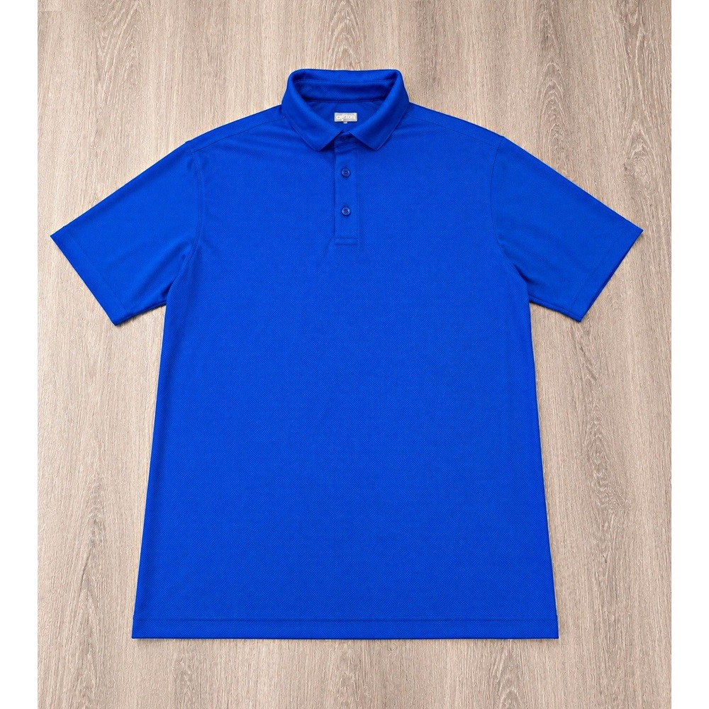 Callaway Opti Dri Golf Polo Shirt Mens Medium Blue Swing Tech Performance